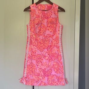 LILLY PULITZER Mila Shift Dress in Baby Days Bloom Pink Orange Size 2 $198 NWOT